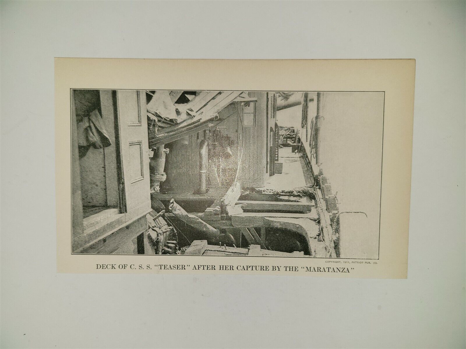 CSS Teaser Ship Deck 1911 Civil War Picture