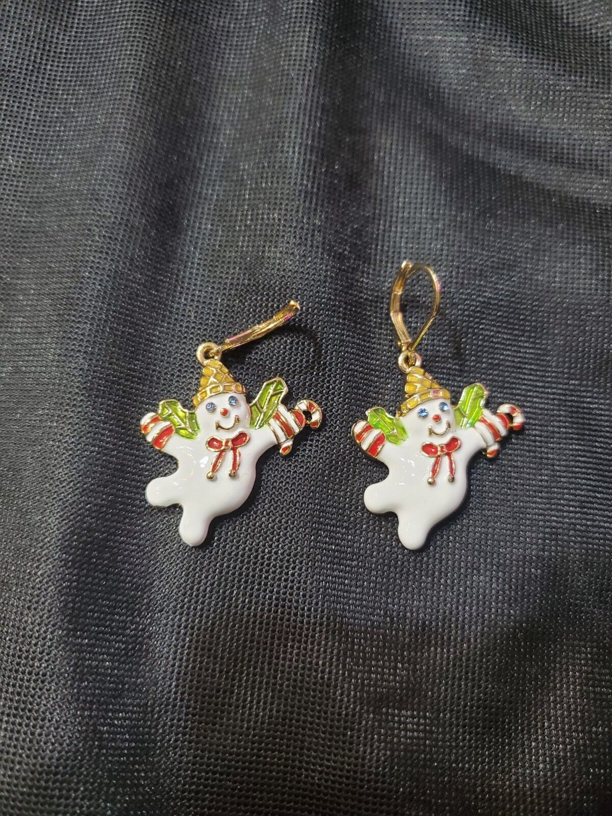Authentic Mr. Bingle  Earrings Iconic Snowman, New Orleans