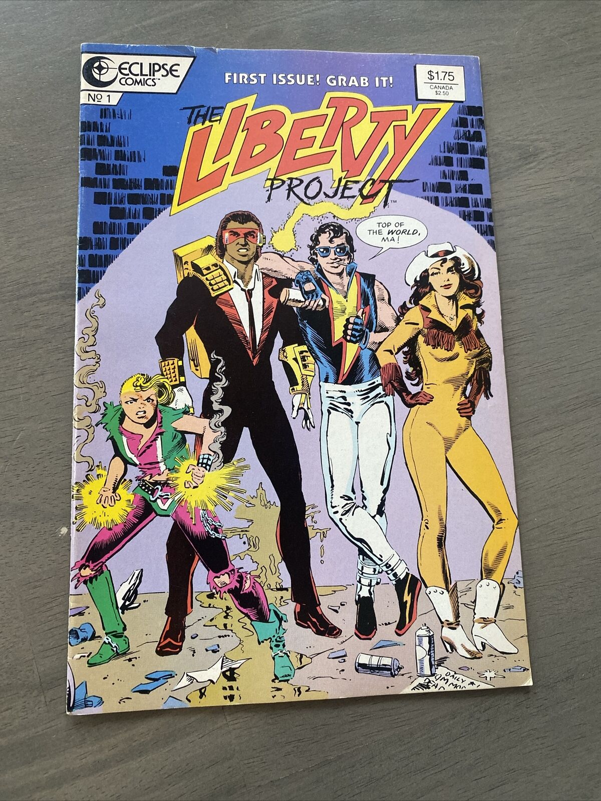 Vintage 1987 First Issue The Liberty Project #1 Eclipse Comic Book Indy Good