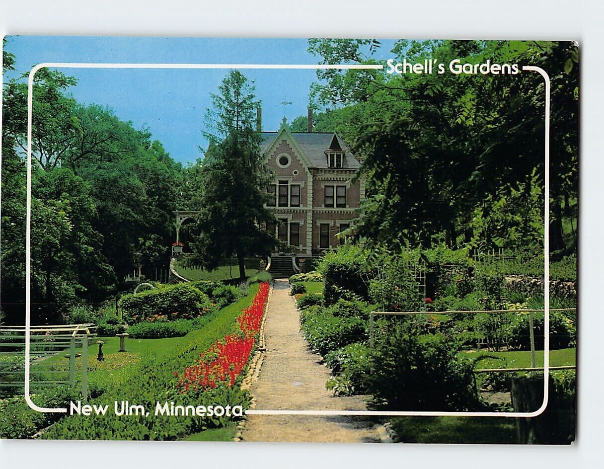 Postcard Schell\'s Gardens, New Ulm, Minnesota
