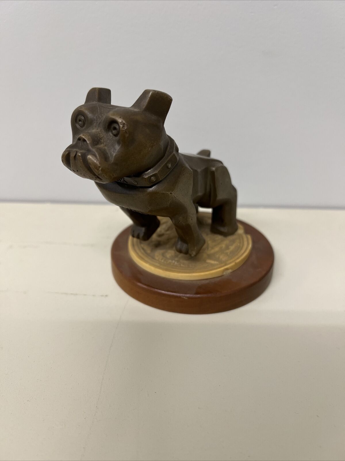 Vintage MACK TRUCK Bulldog Brass Hood Ornament Design Patent 87931