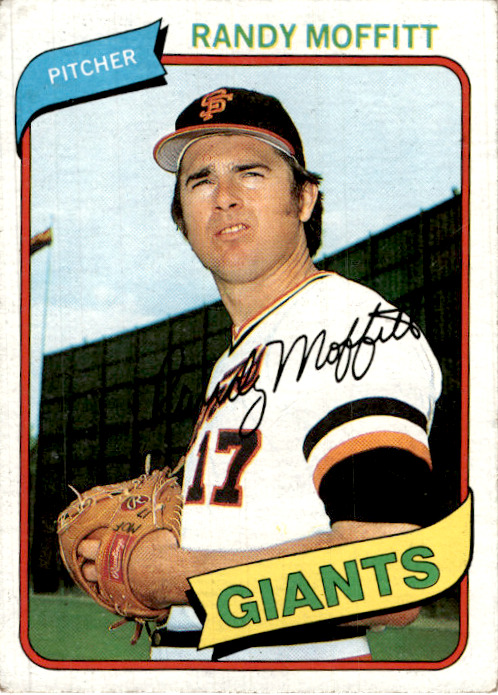 1980 Topps Baseball #359 Randy Moffitt San Francisco Giants Vintage Original