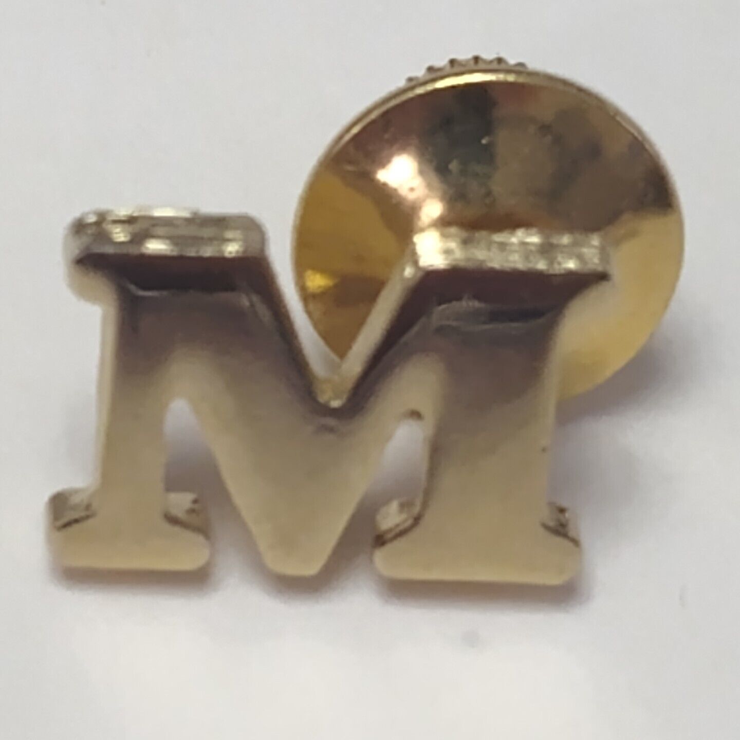 Vtg Avon Gold Tone Lapel Tac Pin - Monogram Capital Letter \