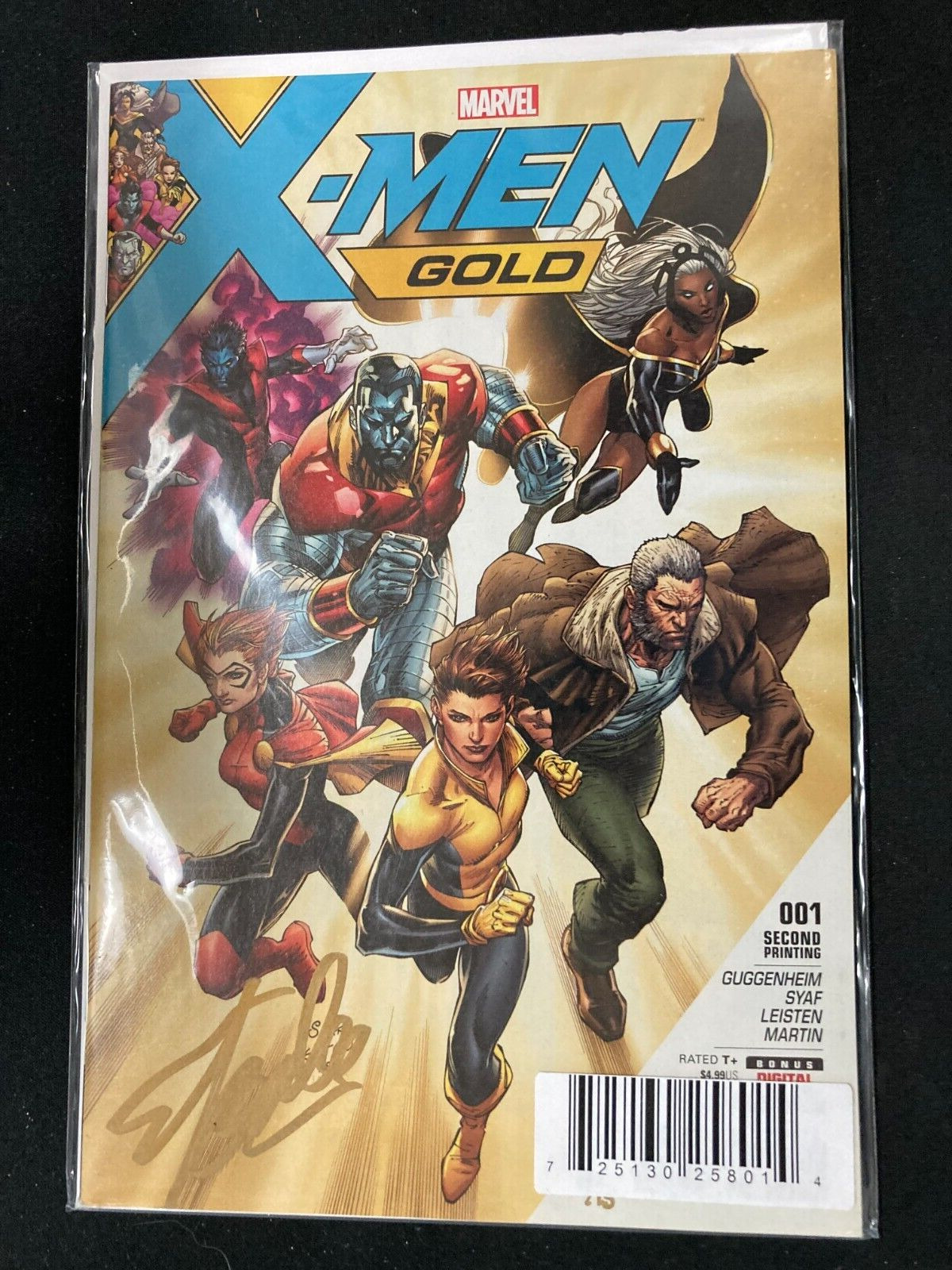 X-Men: Gold #1 Signed STAN LEE 1 of only 15 in gold Dynamic forces 2017
