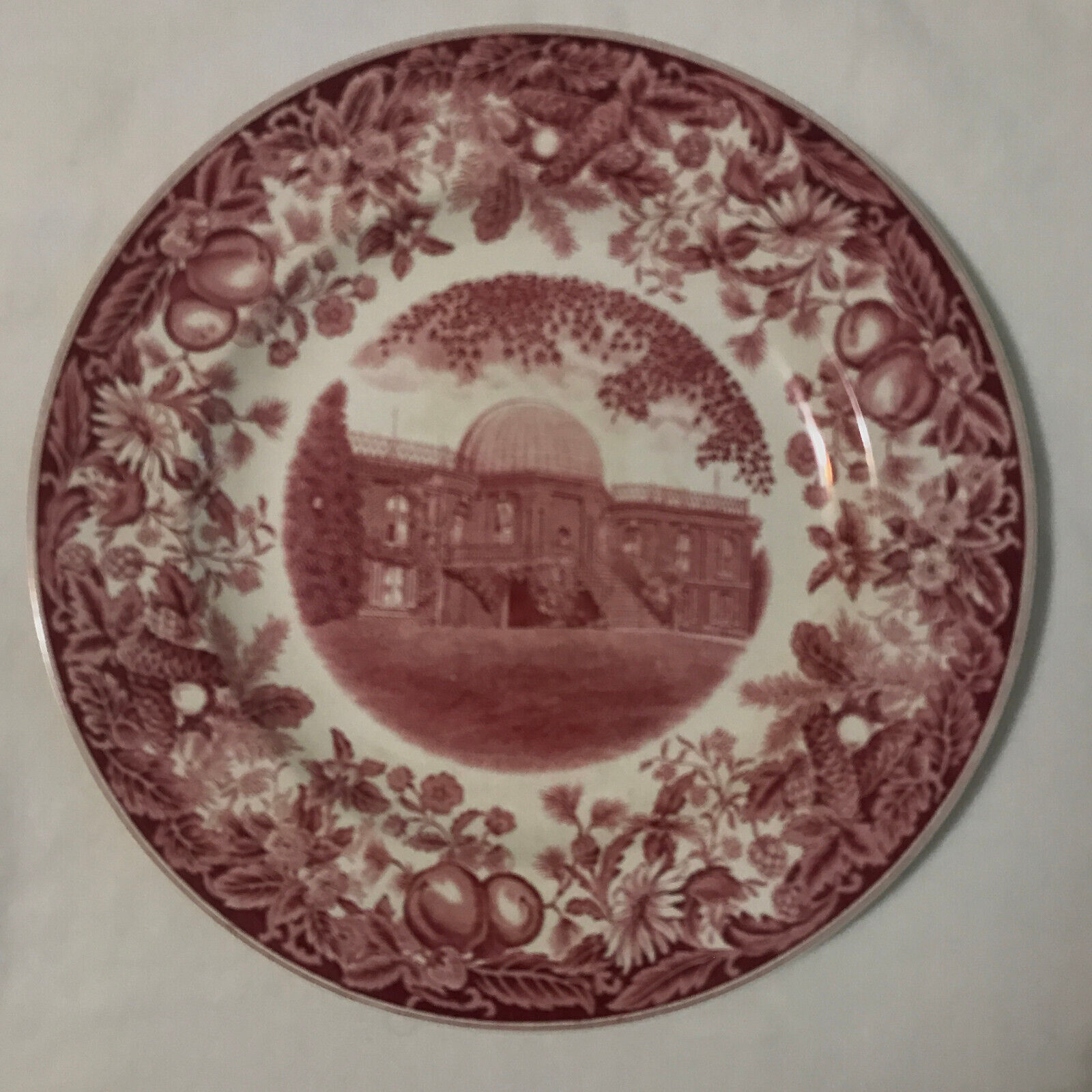 Vassar College Rare Wedgwood Commemorative Plate - The Observatory