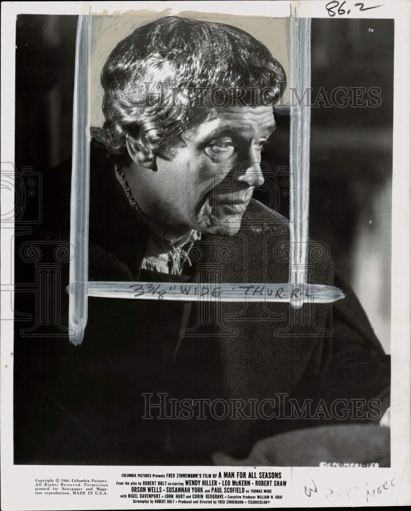 1966 Press Photo Paul Scofield as Sir Thomas More in \