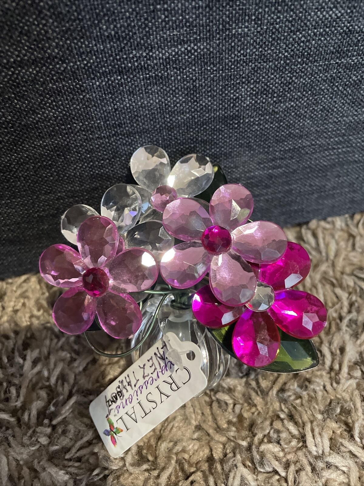 Crystal Expressions by Ganz Floral Posy Pot Pinks
