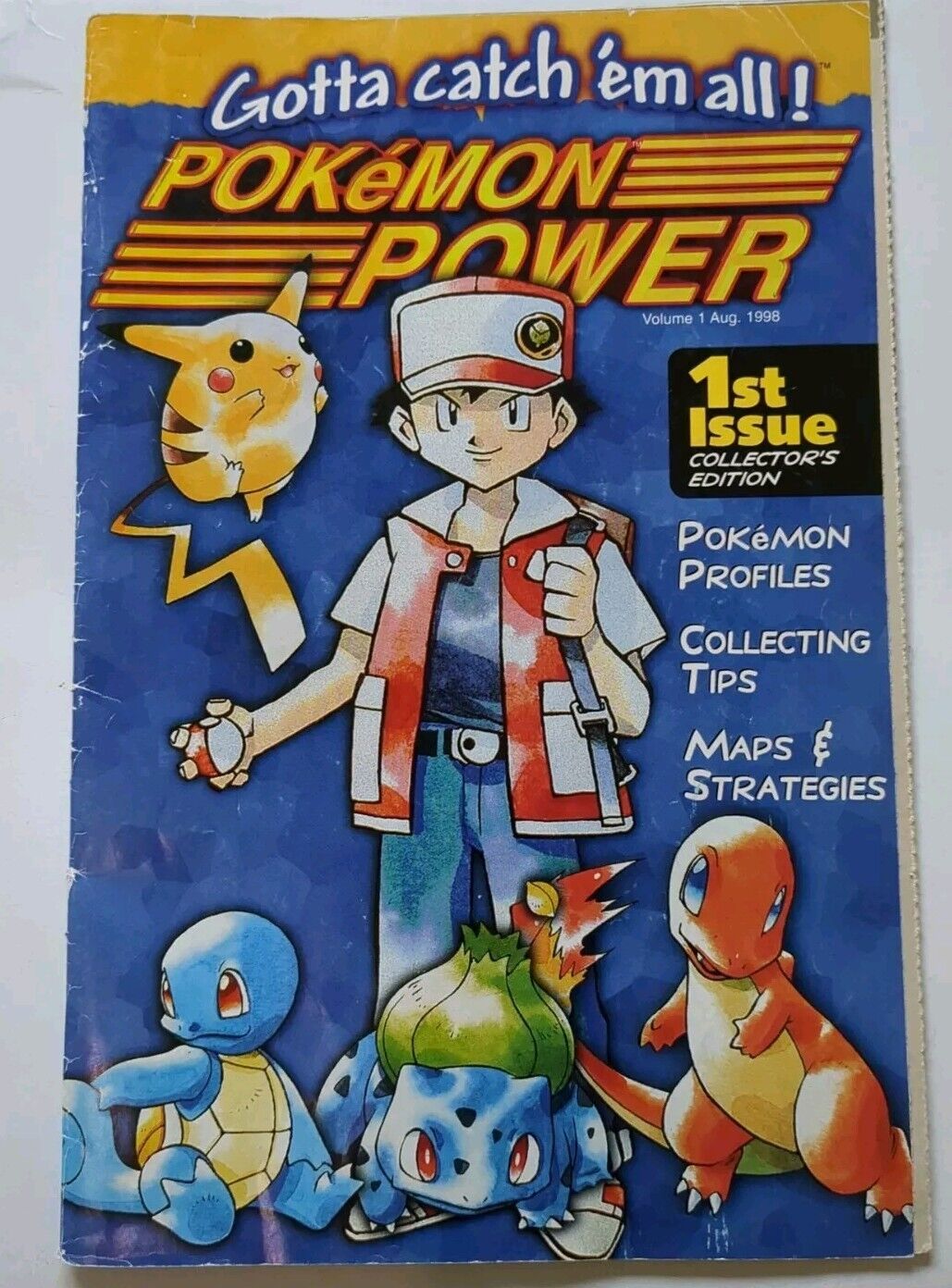 Pokémon Power Magazine 1st Issue Nintendo #1 Comic Book Collector Edition Vol 1