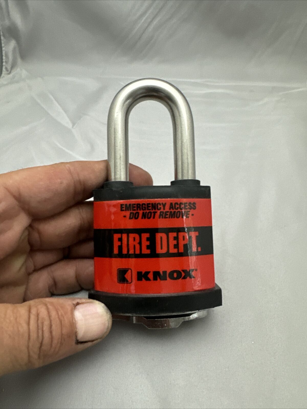 Knox Lock Emergency High Security Fire Padlock Locksport Law Enforcement