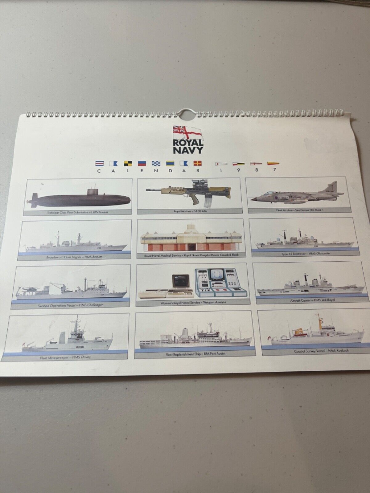 1987 Royal Navy Calendar 
