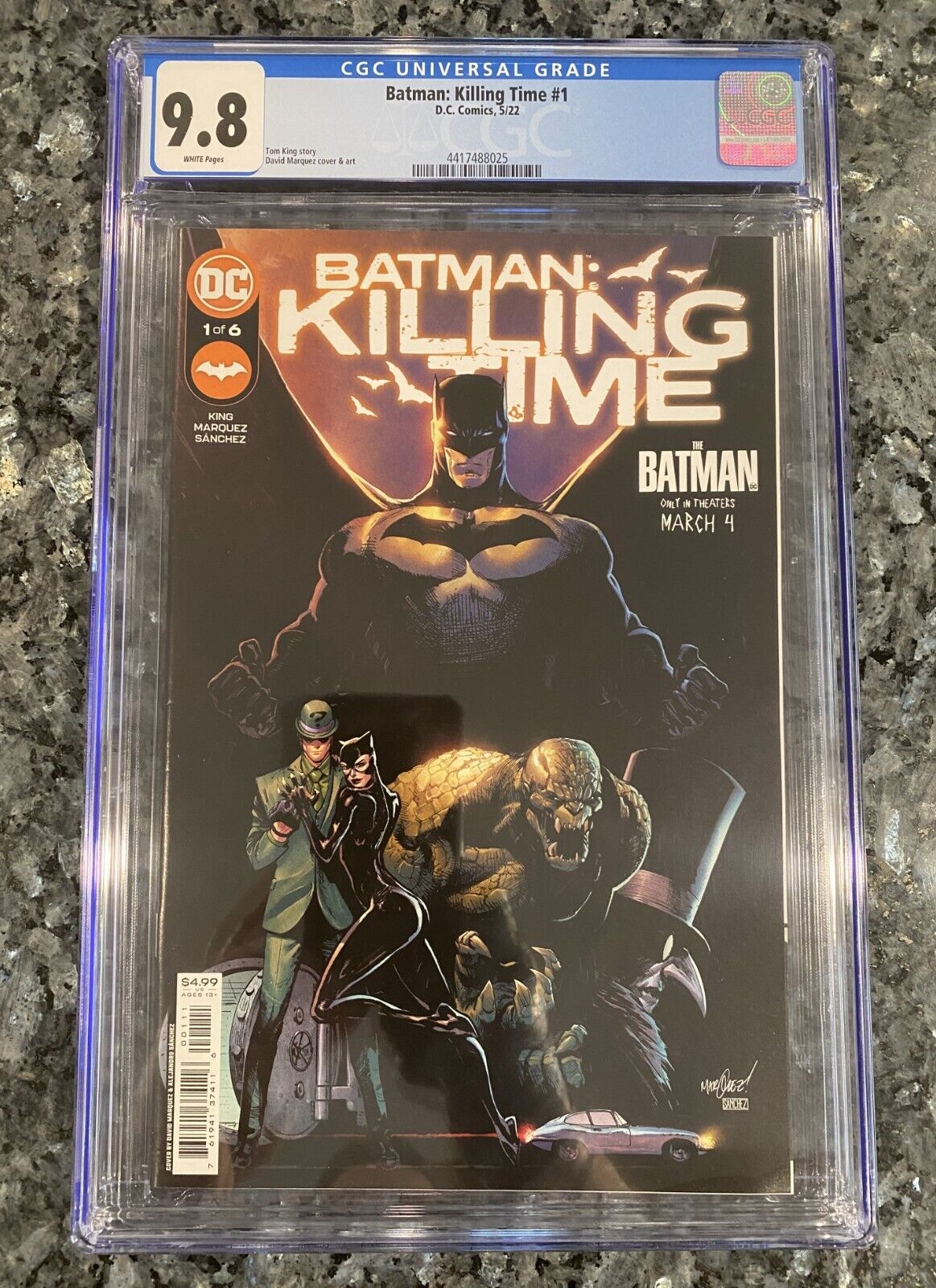 Modern Dark Knight Masterpiece: Batman: Killing Time #1 - CGC 9.8 White Pages