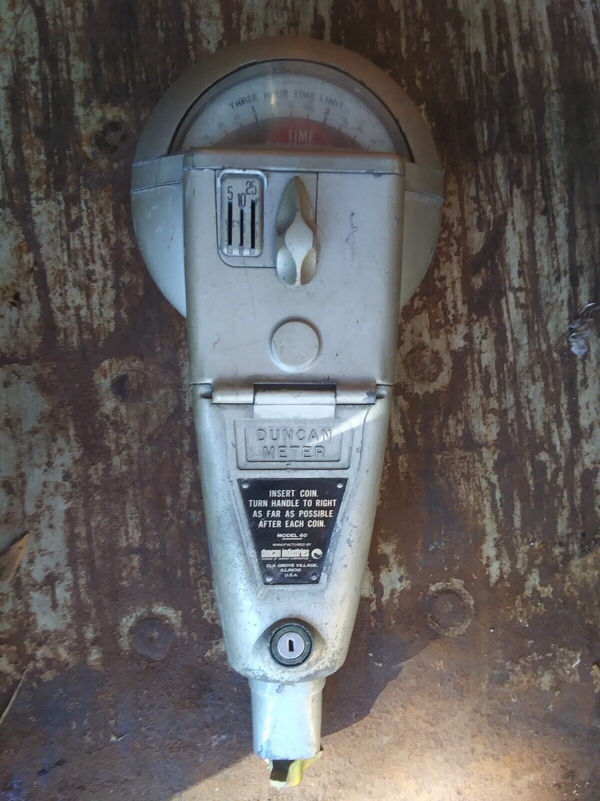 Vintage Duncan Parking Meter, Digital Duncan 60 original -faded