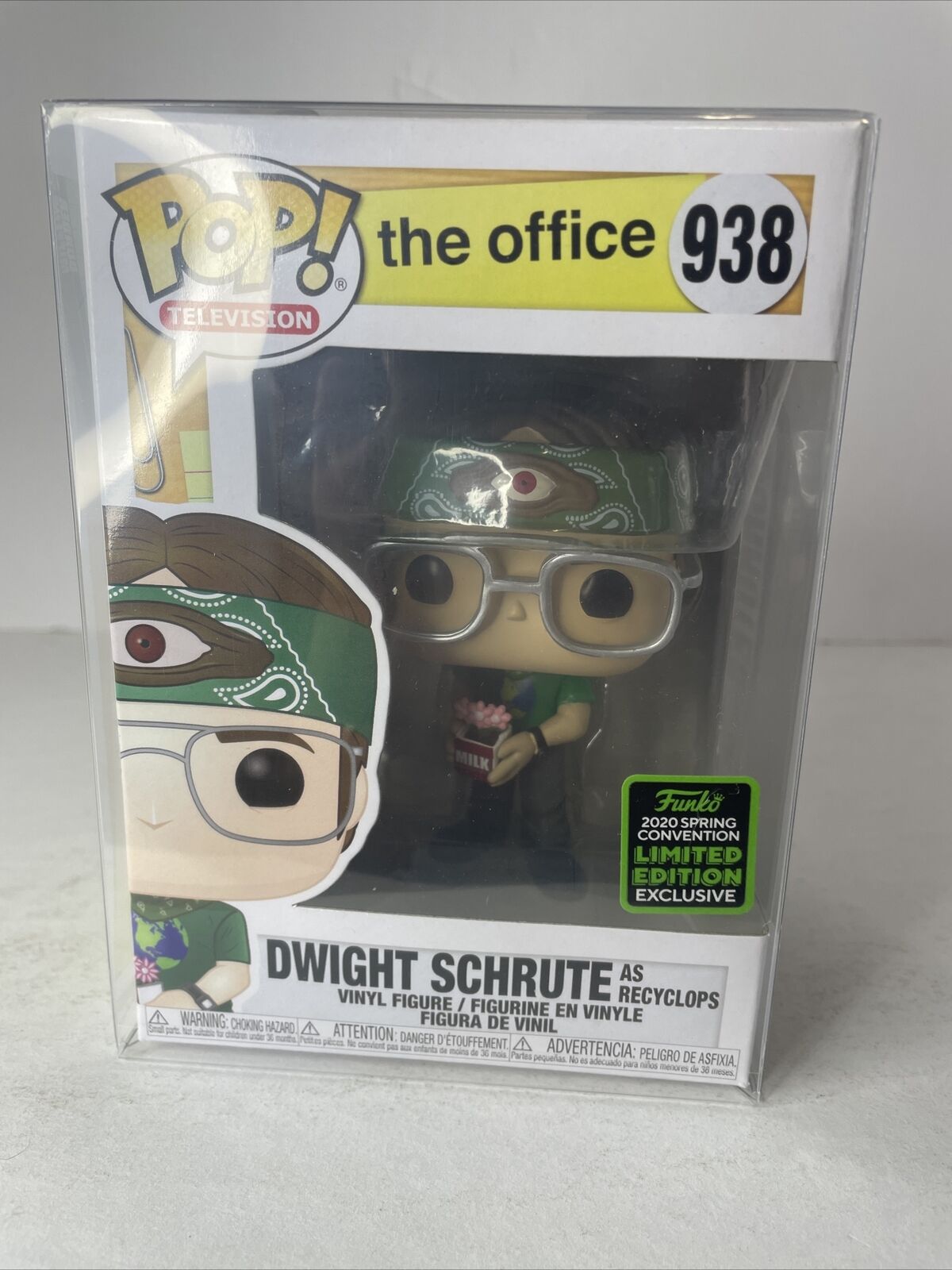 FUNKO POP The Office #938 Dwight Schrute Recyclops 2020 Spring Convention NIB
