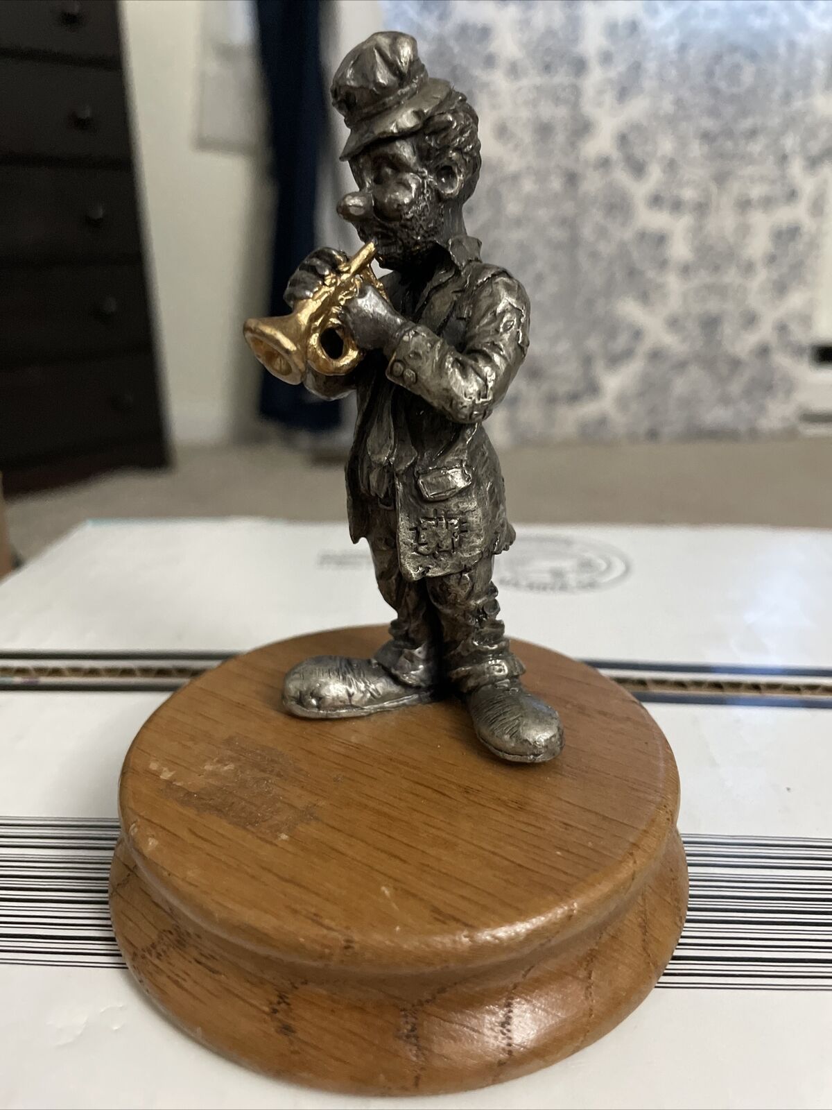 Vintage Ron Lee Hobo Band Figurine Collection Metal Figurine Trumpet Player
