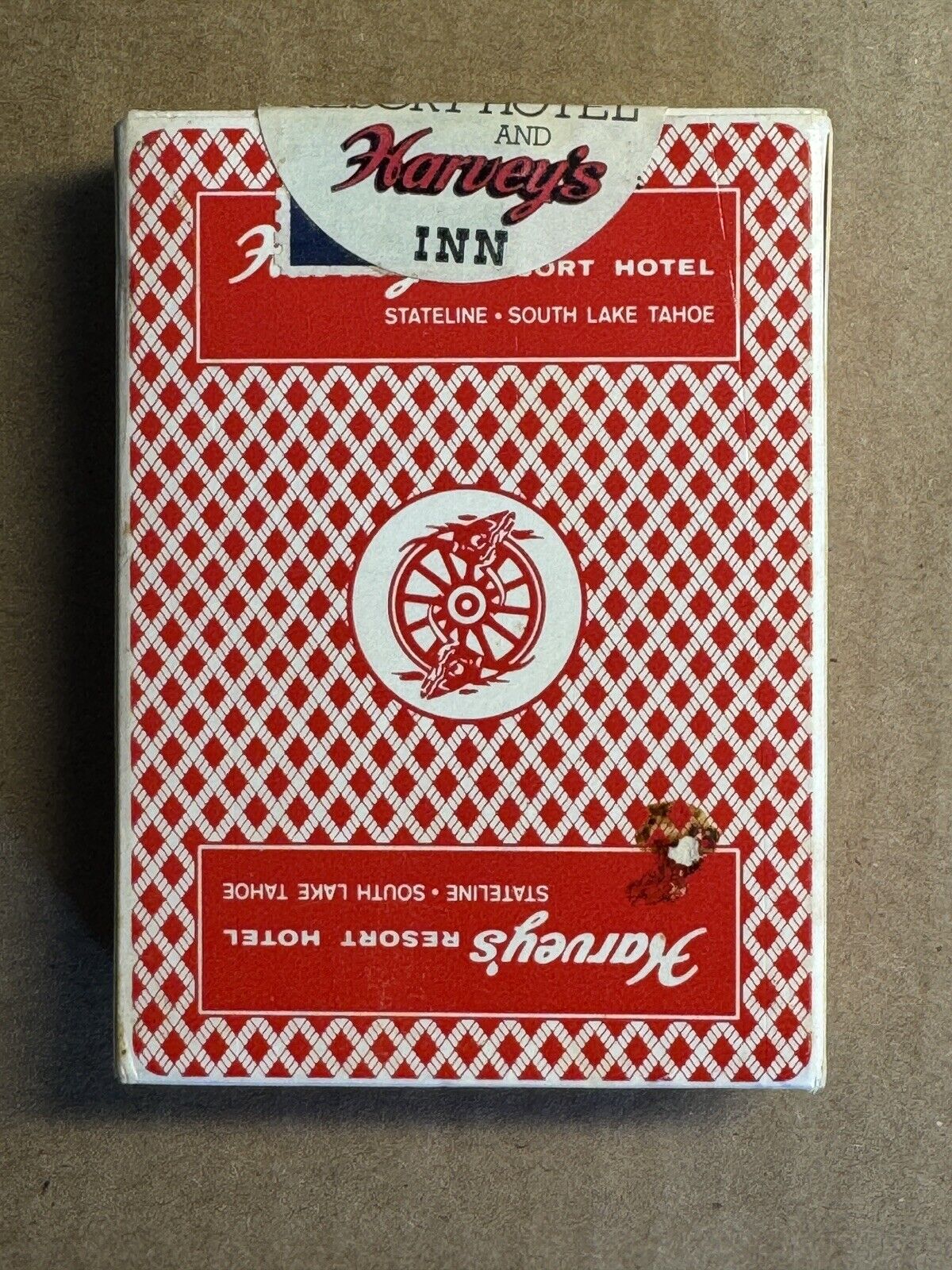 Vintage Sealed New in Box Harveys Stateline- Lake Tahoe Casino Playing Cards
