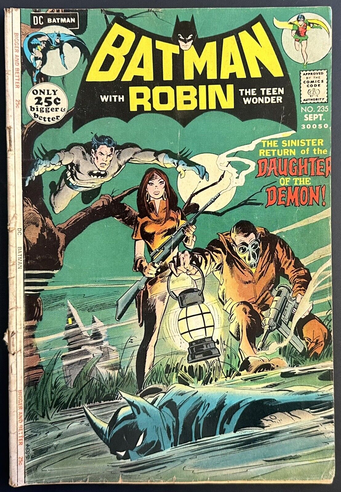 BATMAN WITH ROBIN COMIC #235 (DC,1971) RA'S AL GHUL APPEARANCE BRONZE AGE ~