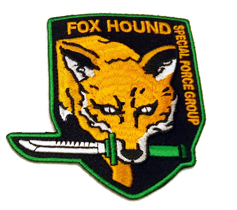 Metal Gear FOX HOUND Special Forces EMBROIDERED PATCH IRON ON
