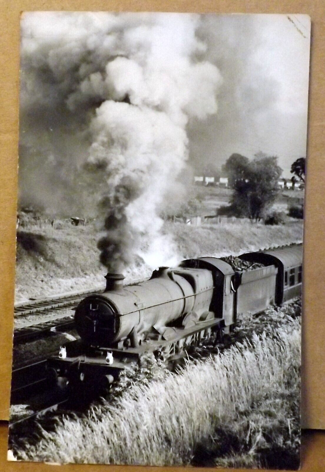 Steam Train 4922, Enville Hall, Real Photo Postcard