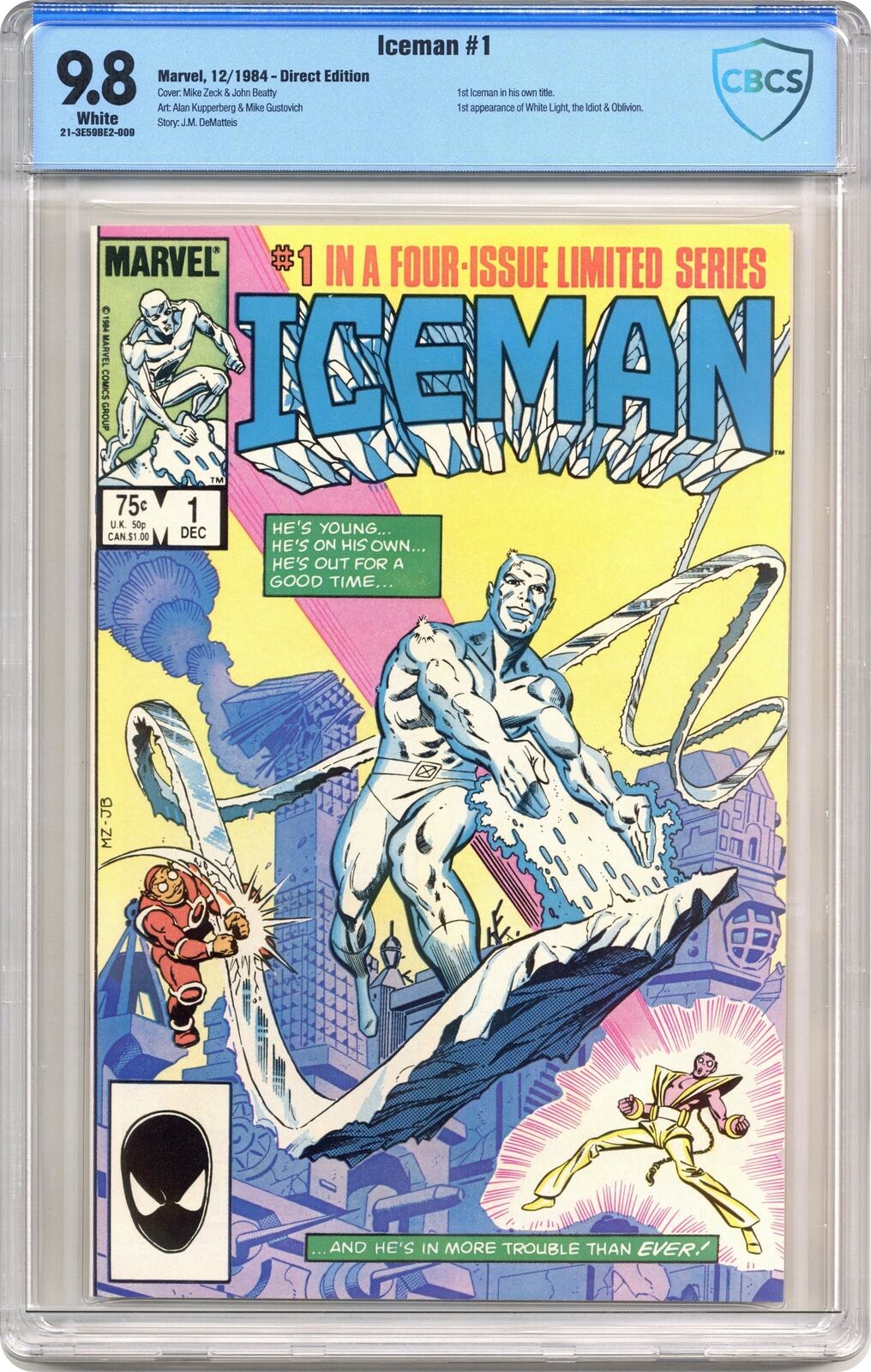 Iceman #1 CBCS 9.8 1984 21-3E59BE2-009