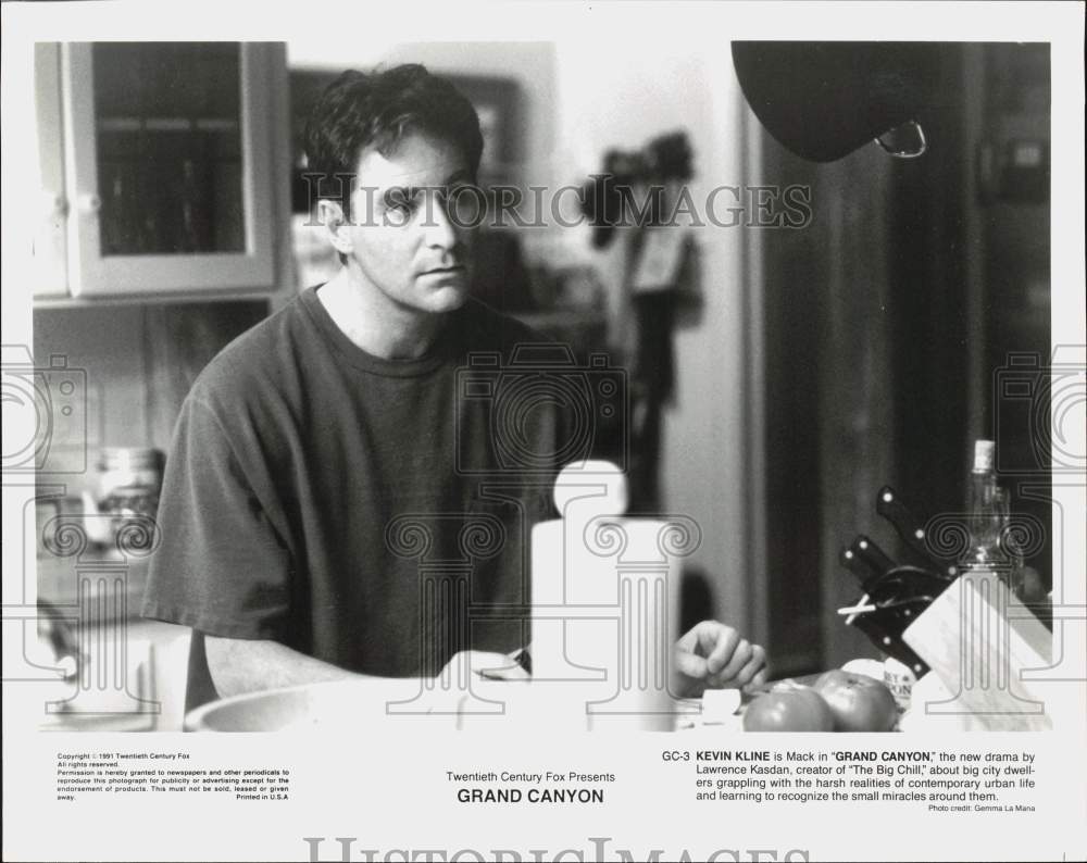 1991 Press Photo Actor Kevin Kline in \