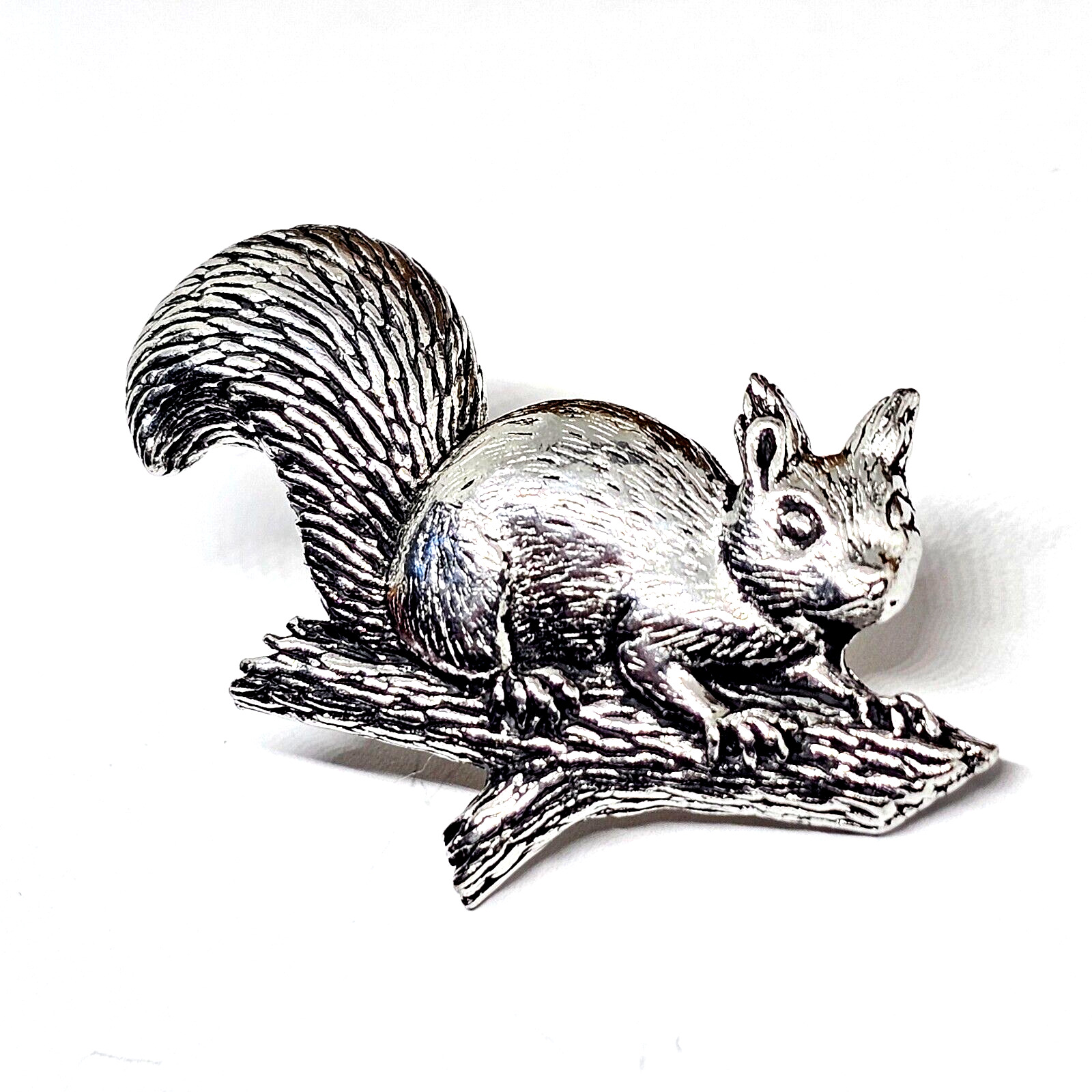 Red Squirrel Pin Badge Pewter Cute Brooch Pin Made By Famous A R Brown UK Made