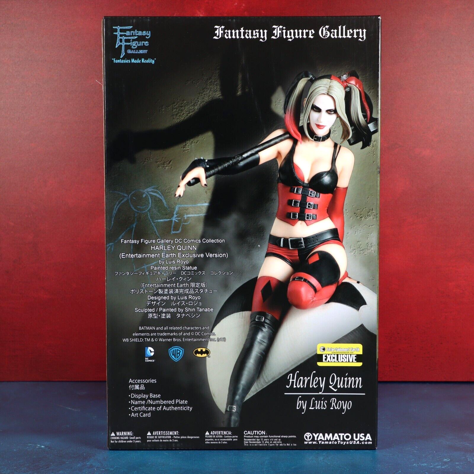 Harley Quinn Fantasy Figure Gallery Luis Royo Resin Statue Exclusive DC 2015 New