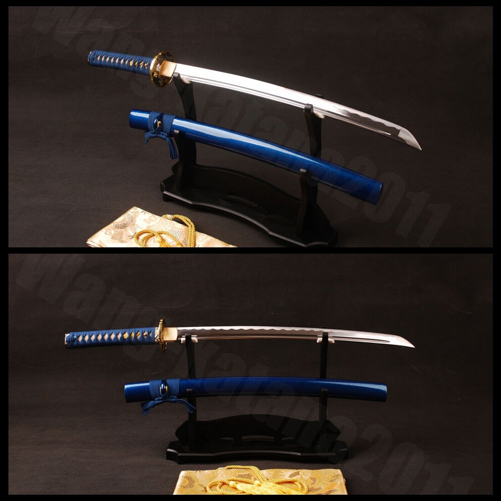 30'' Blue Sharp Wakizashi T1095 Steel Japanese Samurai Practical Sword Full-tang