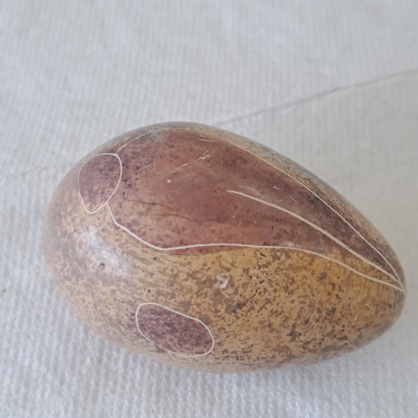 Large Handmade African Stone Egg