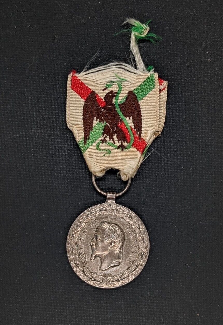 France Medal Campaign Expedition Mexico Second Empire 1862-1863 NAPOLON III