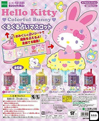 Ephoch Hello Kitty Bunny Current Divination All 6 variety set Gashapon toys