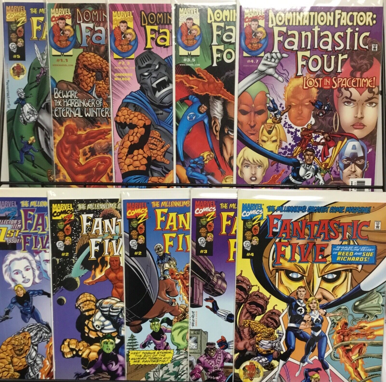 Marvel Comics Fantastic Five Complete 1-5/Domination Factor 1.1-4.7