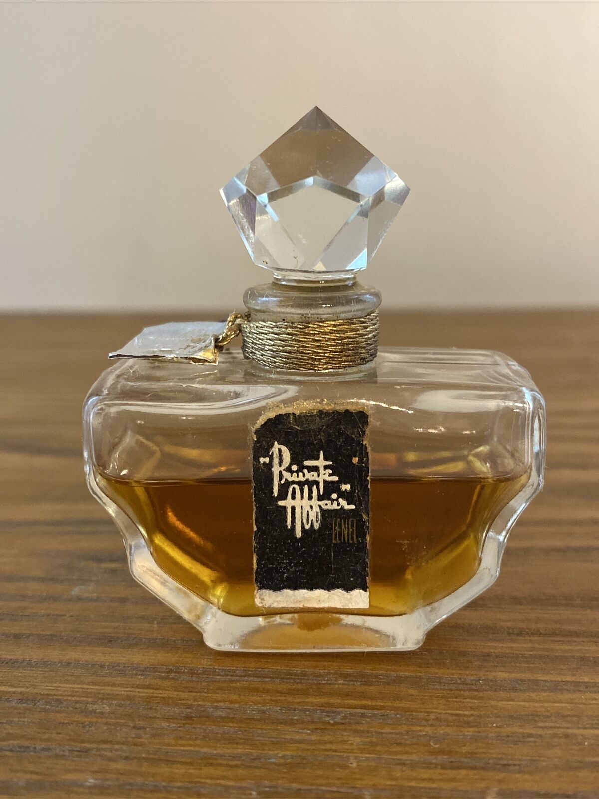 Private Affair Perfume UniqueBottle Vintage Splash 5/8 Oz Leonel Used *READ*