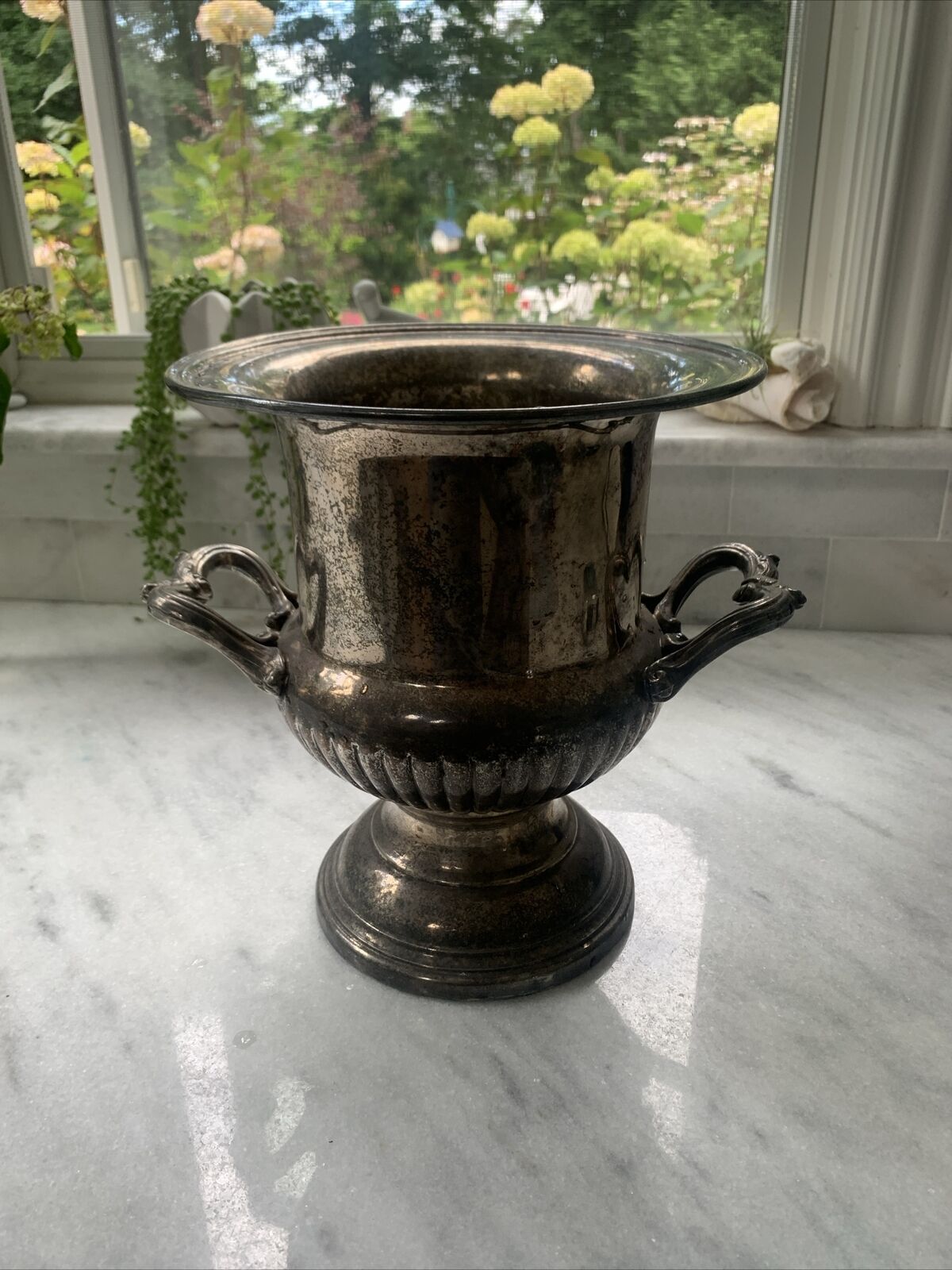 Vintage Silver Plated Champagne Ice Bucket Trophy Unbranded 9.5\