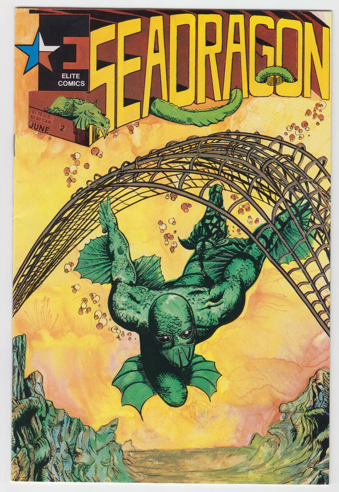 Seadragon Issue #2, Elite Comics (1986), Near Mint