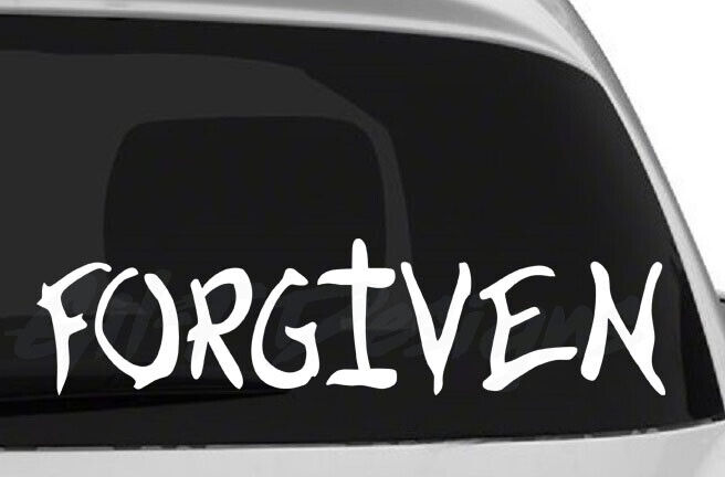 Forgiven Vinyl Decal Sticker, God, Jesus, Christian, Religious, Forgiven Decal
