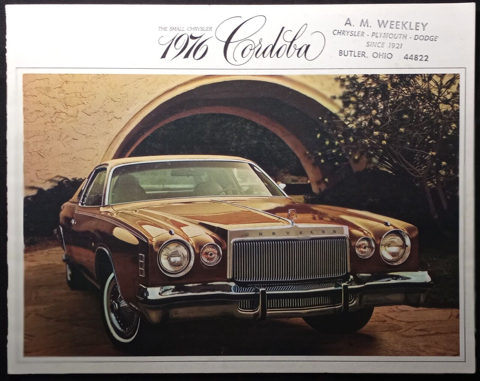 1979 Chrysler Cordoba Dealership Brochure Equipment Options