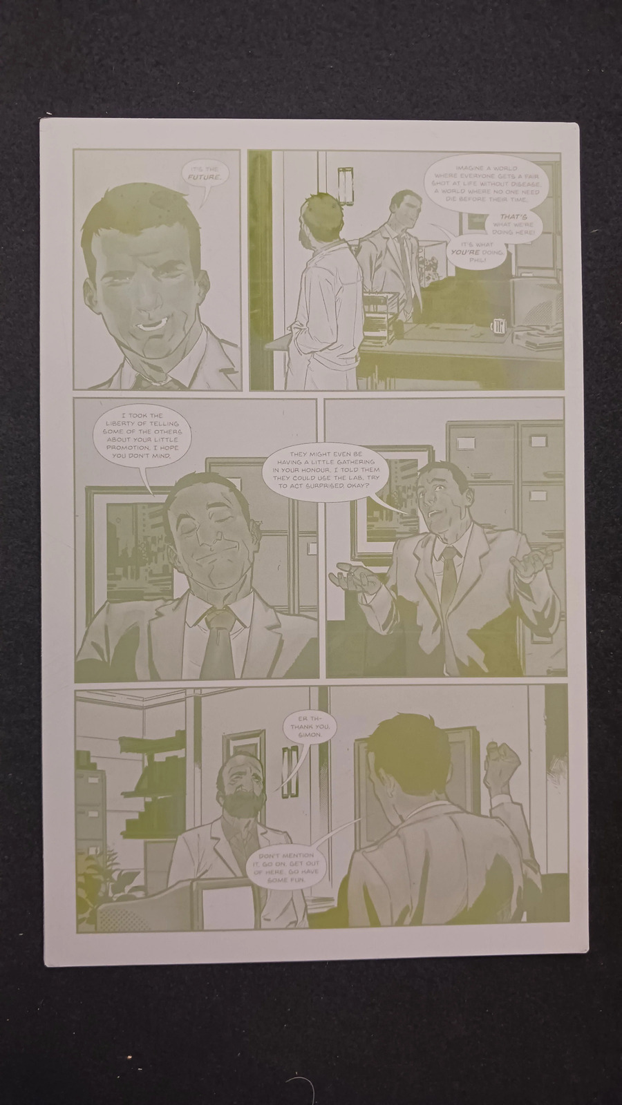 Category Zero Conflict #4 - Page 2 - PRESSWORKS - Comic Art - Printer Plate - Ye