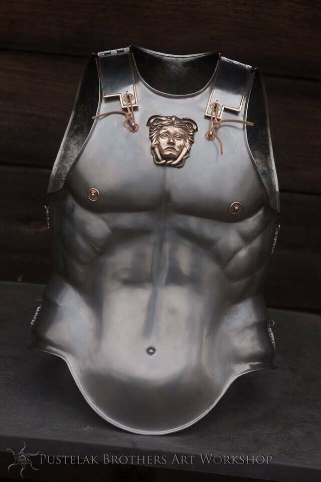 16Ga Steel Sca Larp Medieval Muscle Breastplate Jacket Muscle Cuirass Cosplay