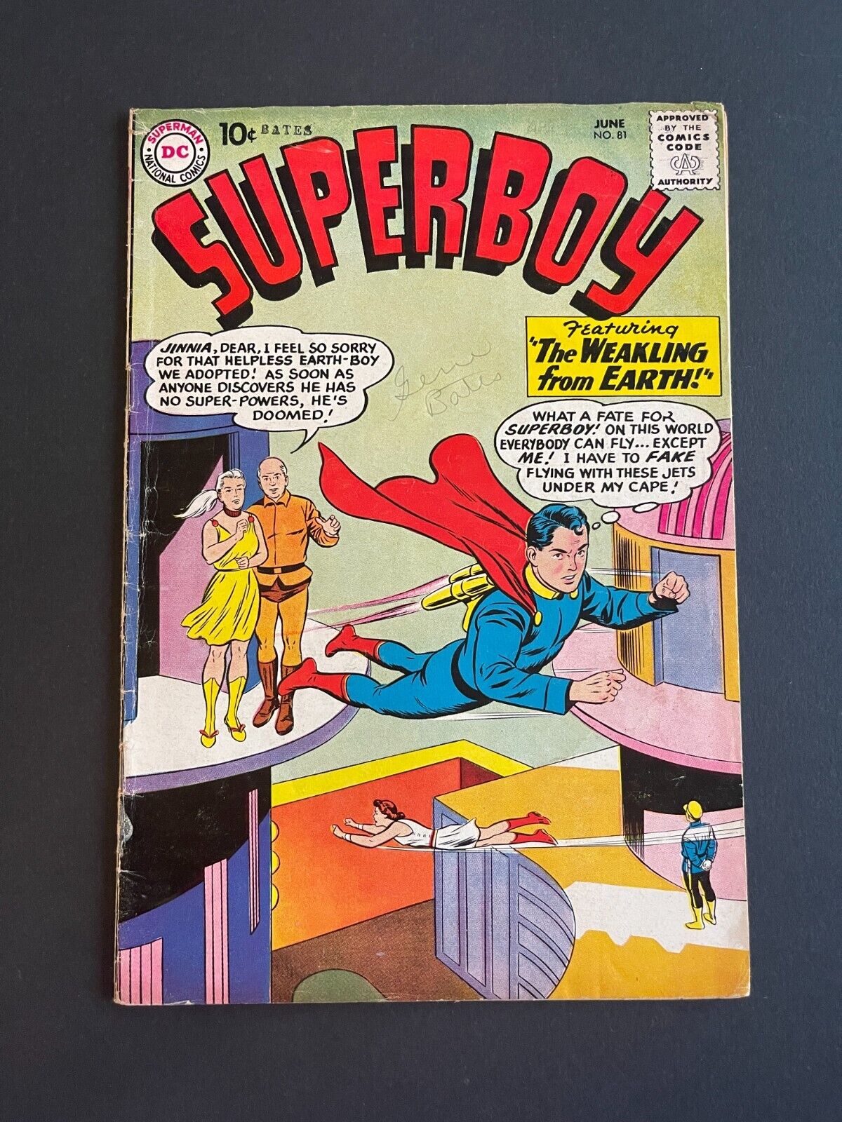 Superboy #81 - The Weakling from Earth  (DC, 1960) VG+