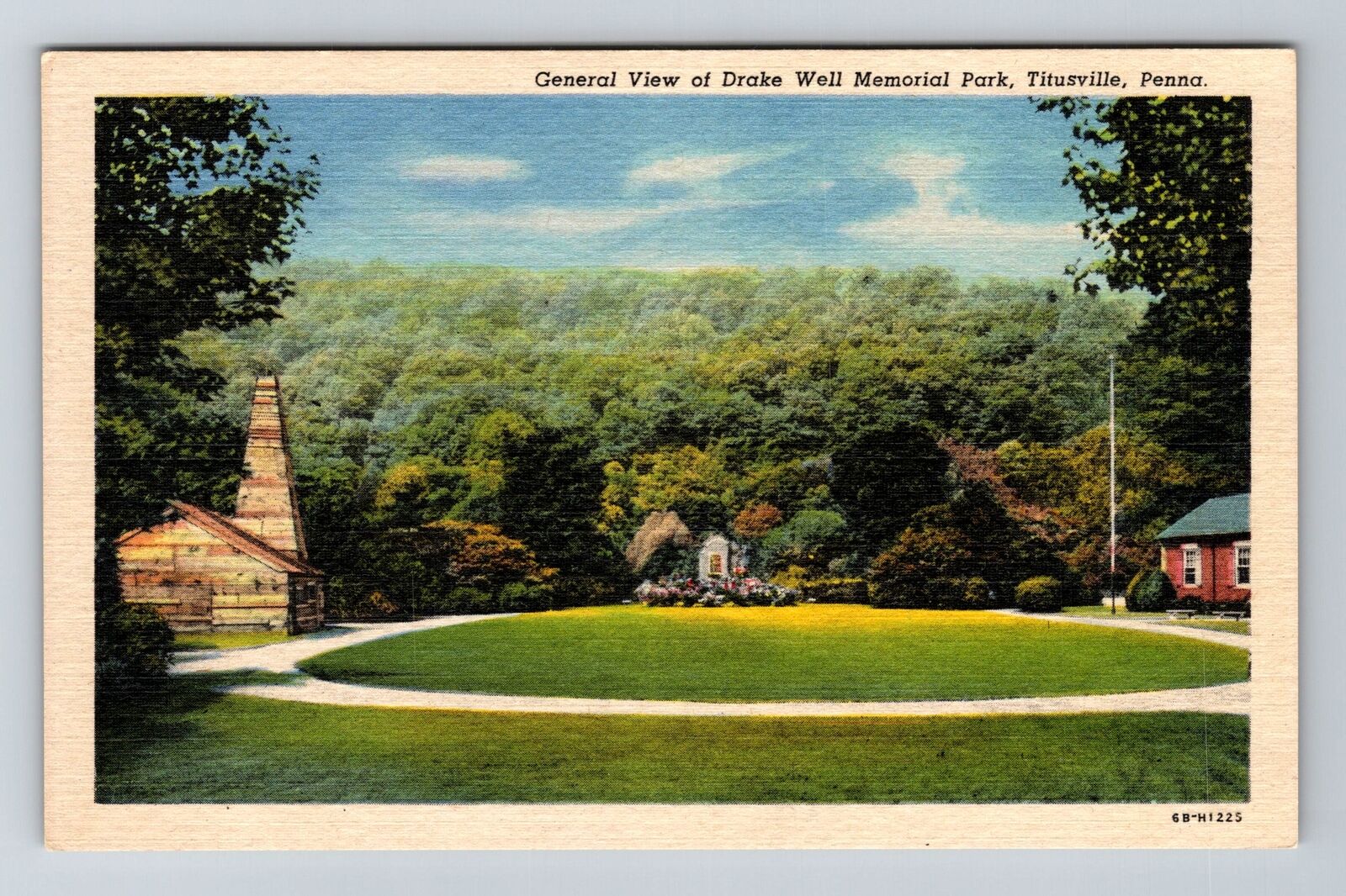 Titusville PA-Pennsylvania, Drake Well Memorial Park Vintage Souvenir Postcard