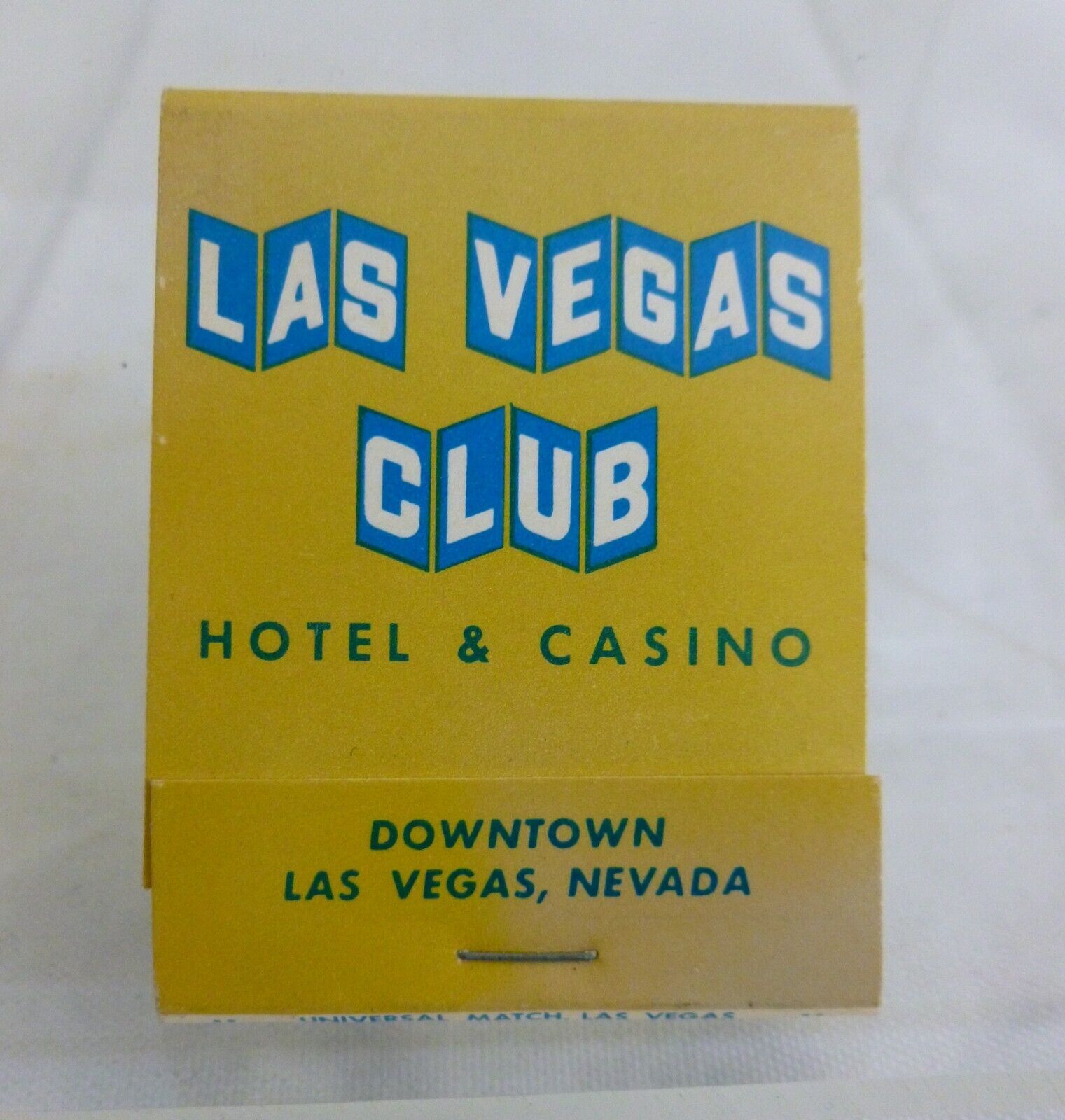 Vintage Matchbook Unstruck - Las Vegas Club Hotel & Casino - Las Vegas Nevada
