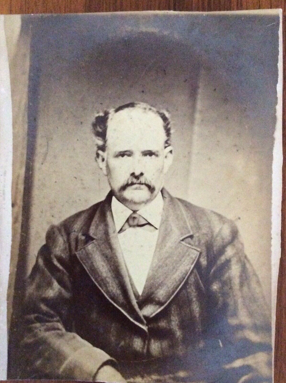 Antique B&W Photo Of Gentleman (Unknown) 5.75” X 7.75”