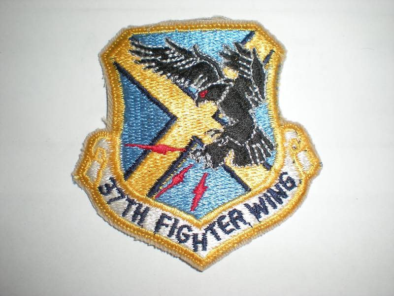 USAF 37TH FIGHTER WING PATCH F-117 -COLOR