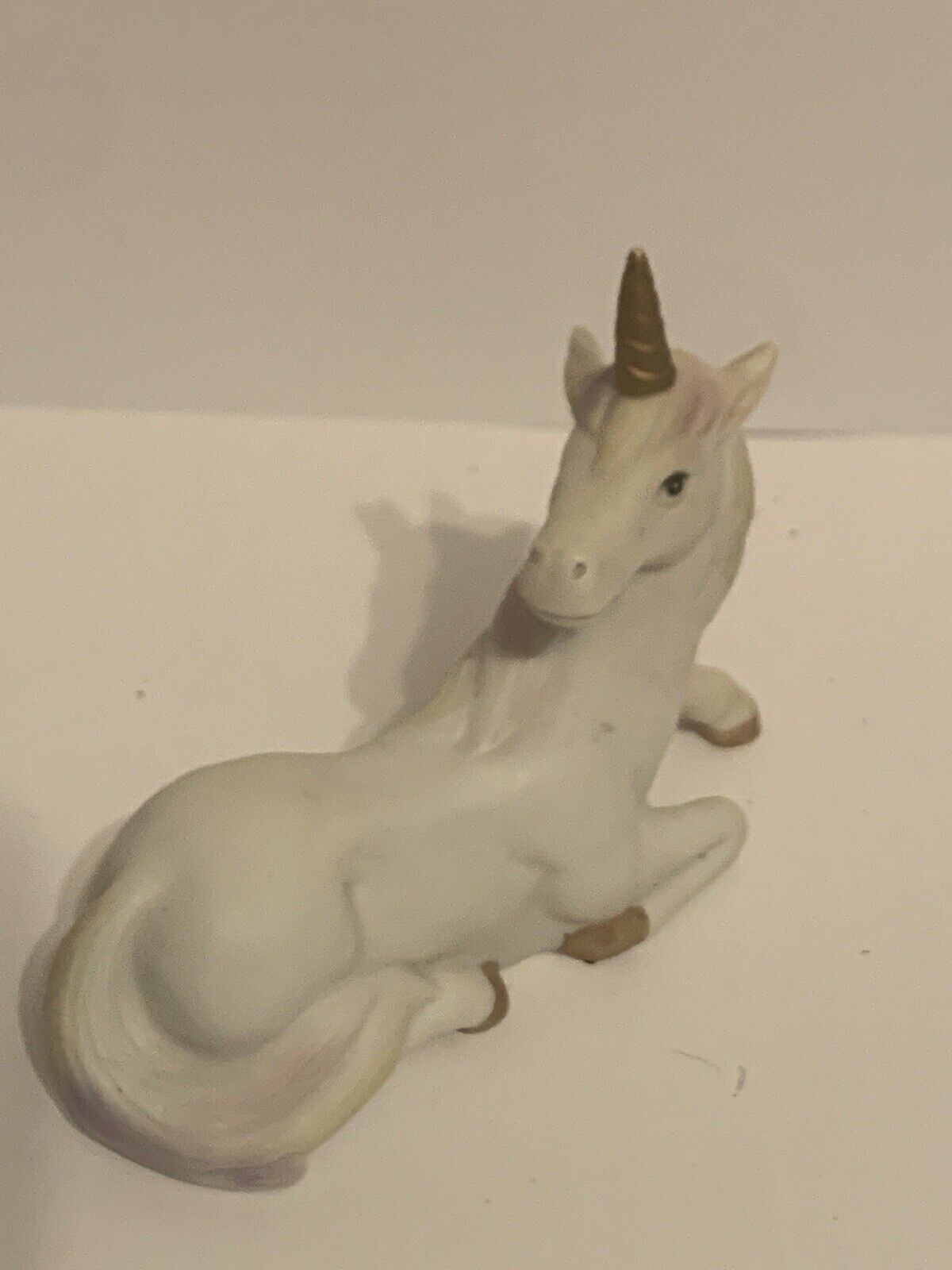 Vintage 1985 Lefton Unicorn Porcelain Figurine 4.5\