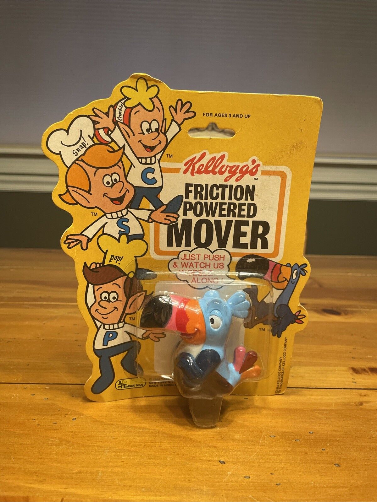Vintage Kellogg’s Friction Powered Mover Toucan Sam Figure 1984 New