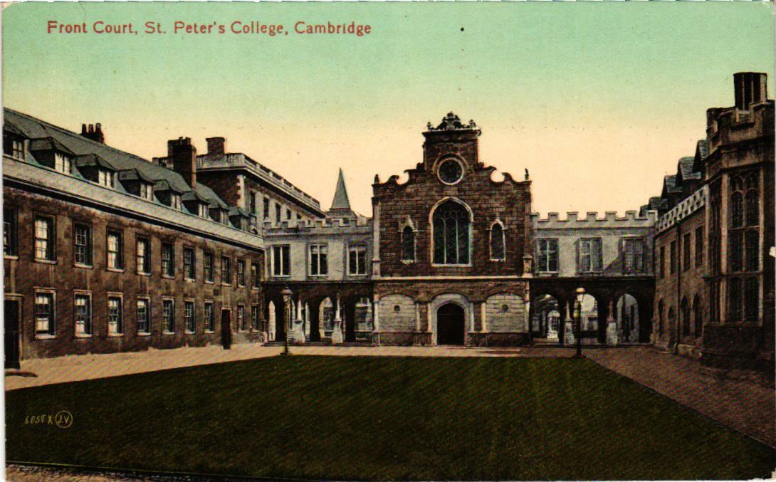 Front Court St. Peter\'s College Cambridge England Postcard
