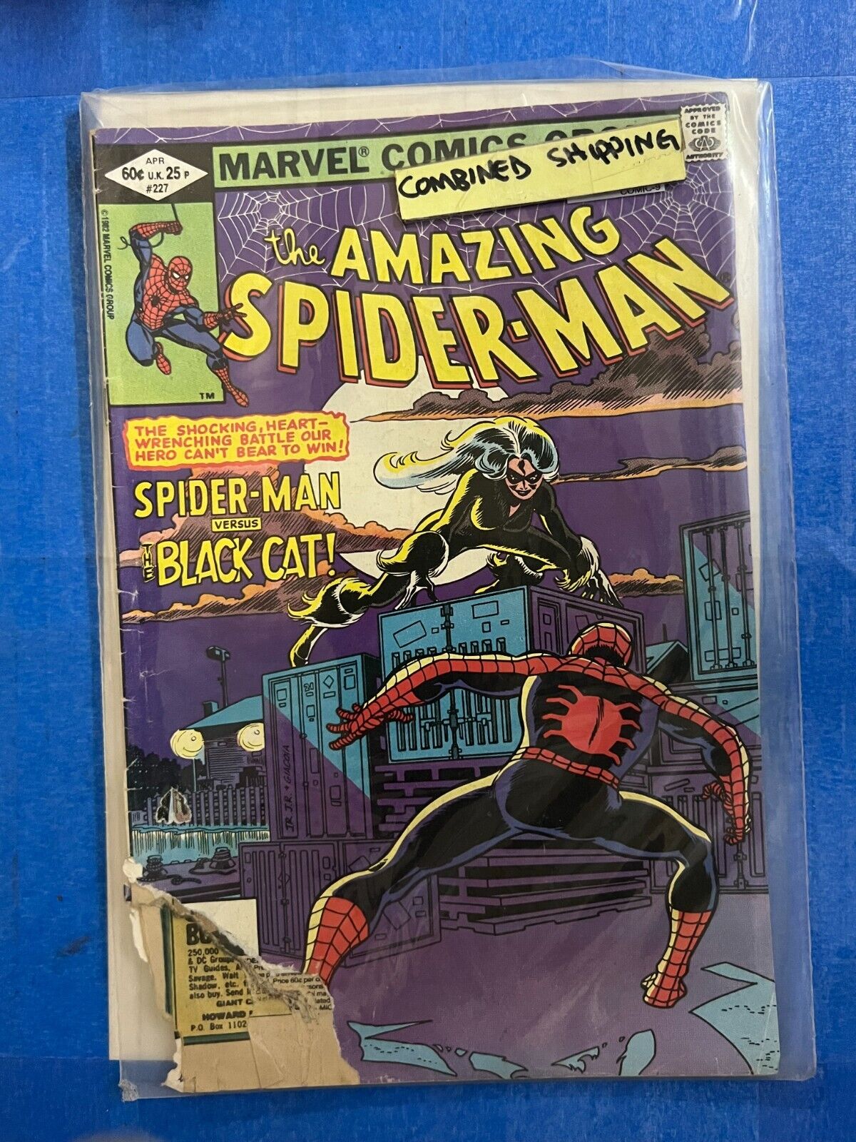 The Amazing Spider-Man #227 1982 CORNER RIPPED SEE PICS | Combined Shipping B&B