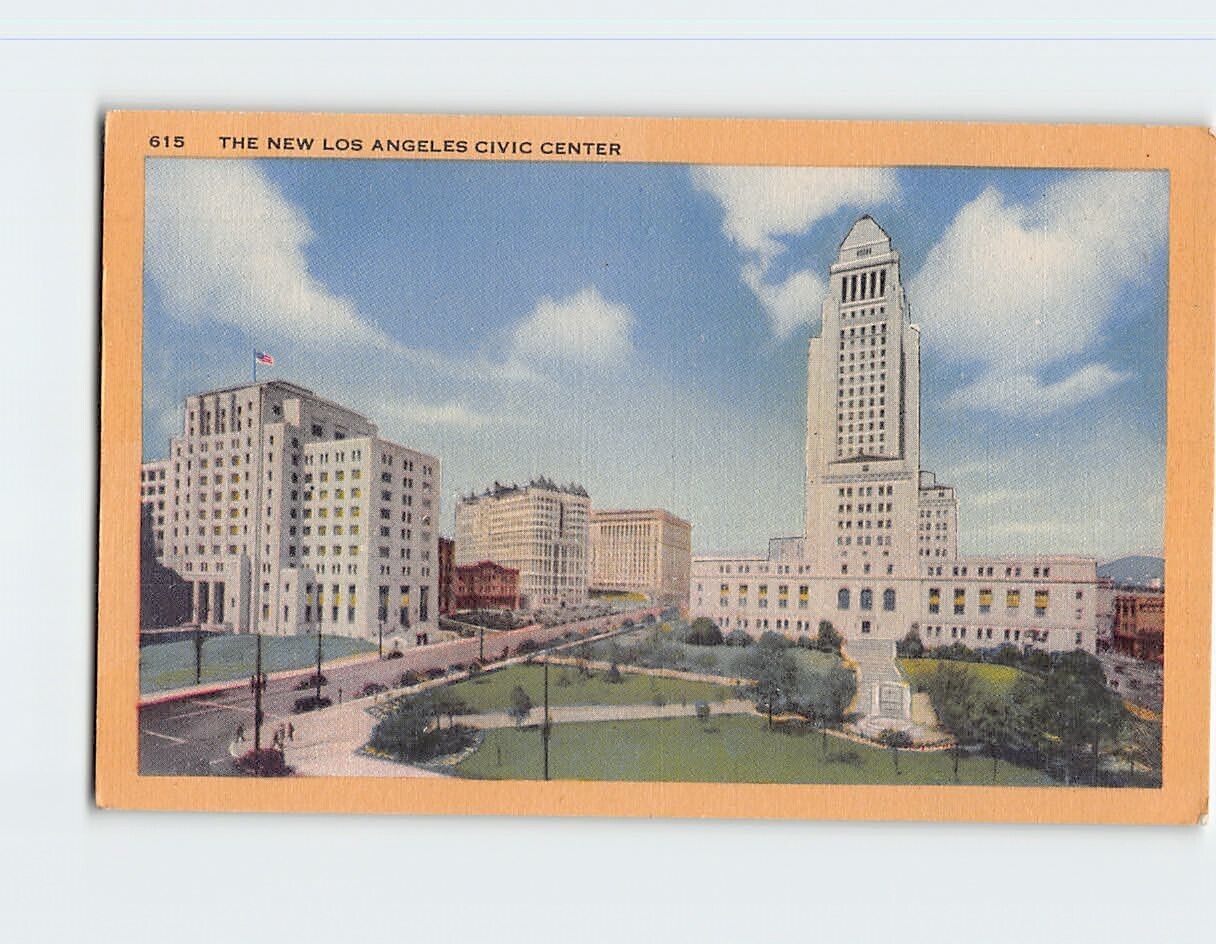 Postcard The New Los Angeles Civic Center California USA