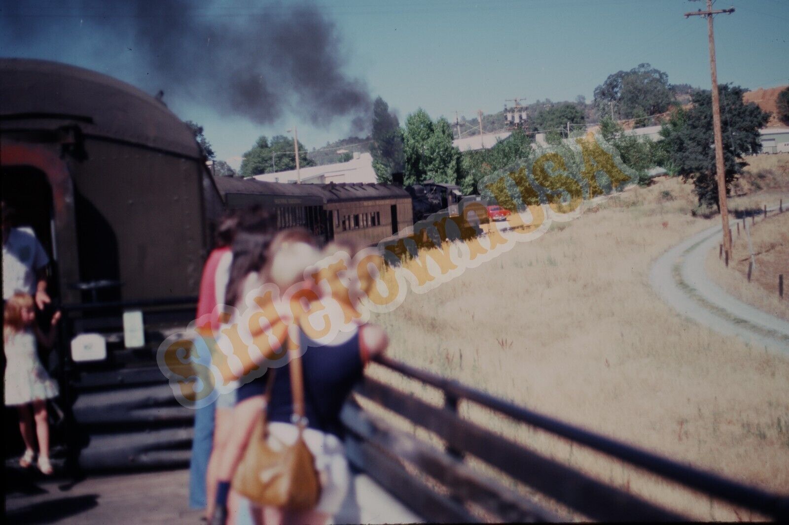Vtg 1977 Train Slide 28 Sierra Steam Engine X1D055