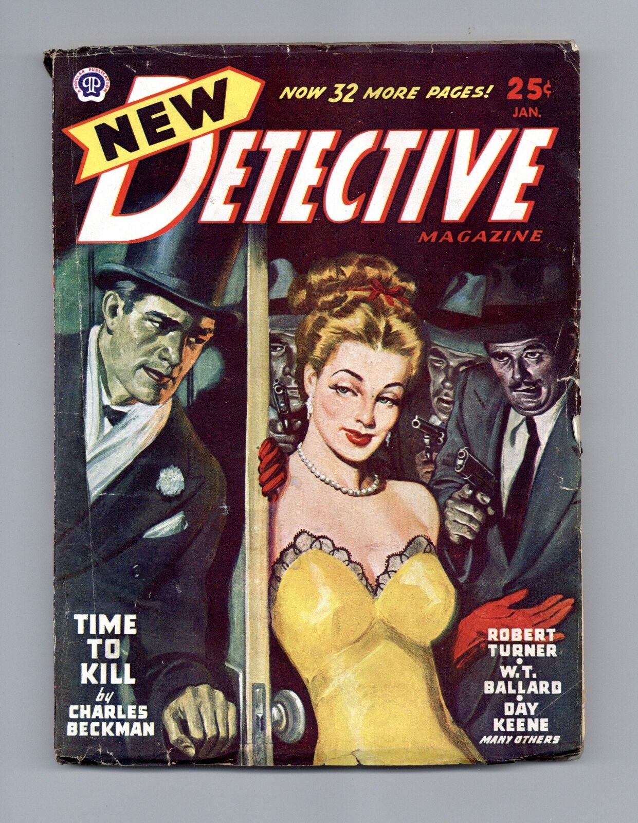 New Detective Magazine Pulp Jan 1947 Vol. 9 #3 VG